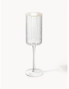 Fúkané poháre na šampanské Aleo, 4 ks