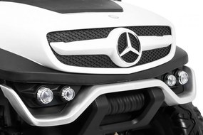 Ramiz Mercedes Benz Unimog elektrické autíčko pre deti biele