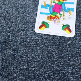 ITC, Metrážny koberec Feliz 079, na mieru, šíře 4m, modrá, filc, detská izba