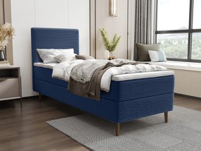 Jednolôžková posteľ 90 cm Napoli Comfort (modrá) (s roštom, s úl. priestorom). Vlastná spoľahlivá doprava až k Vám domov. 1082506