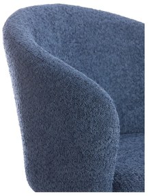 Modré kovové jedálenské kreslá v súprave 2 ks Radaja – Light &amp; Living