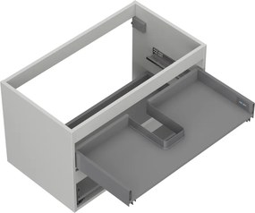 Mexen Box-A, závesná skrinka 80 cm, 2 zásuvky, matná sivá, 91AX0-0800-470-2-62