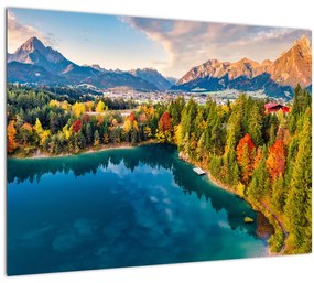 Obraz - Jazero Urisee, Rakúsko (70x50 cm)