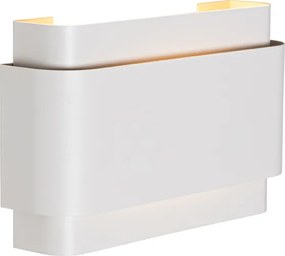 Priemyselná nástenná lampa biela 2-žiarovková - Coen