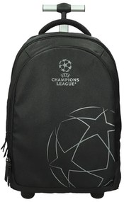 Školská taška koliesková UEFA Black 531417