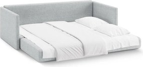 Svetlosivá ženilková rozkladacia pohovka 209 cm Shannon – Cosmopolitan Design