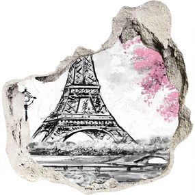 Fototapeta diera na stenu Eiffelova veža v paríži nd-p-129898169