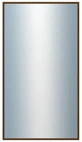 DANTIK - Zrkadlo v rámu, rozmer s rámom 50x90 cm z lišty Hliník hnedá (7269211)