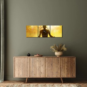 Obraz - Meditácia (s hodinami) (90x30 cm)