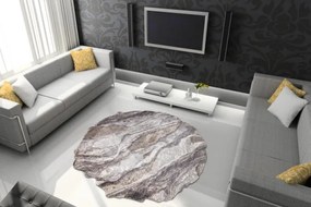 Koberec TINE 75313C Skala, kameň - tmavo sivý / svetlo sivý
