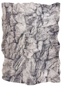 Koberec TINE 75417A Skala, kameň - krém / sivý