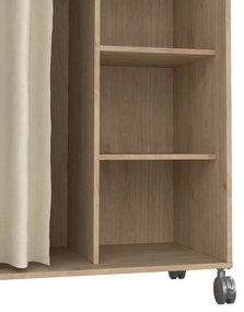 Šatníková skriňa v dekore duba v bielo-béžovej farbe 100x160 cm Kit – Tvilum
