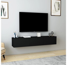 TV stolík/skrinka Dereba (čierna). Akcia -20%. Vlastná spoľahlivá doprava až k Vám domov. 1107845