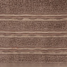 BAVLNENÝ UTERÁK JONAS SADA 6KS 50X90 CM HNEDÁ