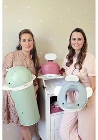 Zelený plastový odpadkový kôš na plienky 25 l Whale – Kindsgut