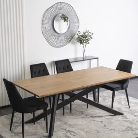 JAKS Rozkladací stôl Hamilton 160-200 cm zlatý dub