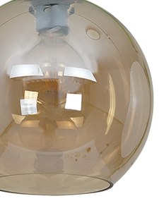 Závesné svietidlo Sofia, 1x jantárové sklenené tienidlo, b