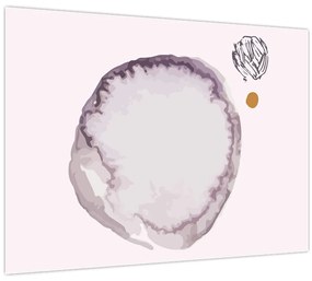 Sklenený obraz - Fialový minimalizmus N⁰4 (70x50 cm)
