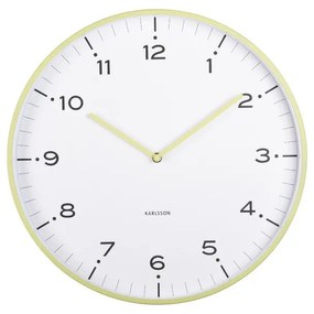 Karlsson 6011GR dizajnové nástenné hodiny žltá, pr. 40 cm