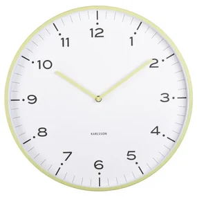 Karlsson 6011GR dizajnové nástenné hodiny žltá, pr. 40 cm