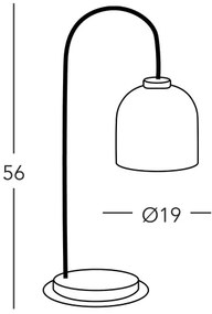 Kolarz A1352.71.Gr.100 - Stolná lampa NONNA 1xE27/60W/230V jelene dub/biela/šedá