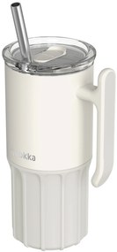 Nerezový termohrnček so slamkou Umi Ivory 720 ml