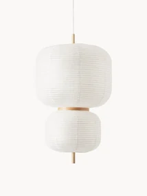 Dizajnová závesná lampa z ryžového papiera Misaki