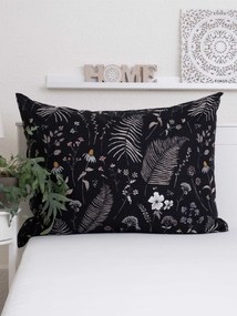 Bavlnená obliečka na vankúš Renforcé 70 x 90 cm - Gloria čierna