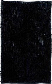 Kúpeľňová predložka Chenille Velvet čierna, 60x90, čierna, kúpeľňa, Multi-decor