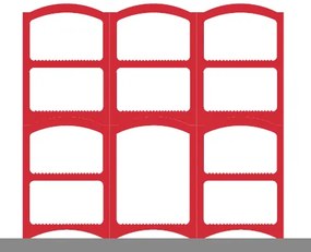 Zostava Bloc Cellier Basic červená, kapacita fliaš: 118