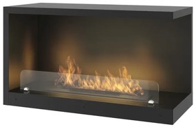 InFire - Rohový BIO krb 80x45 cm 3,5kW čierna