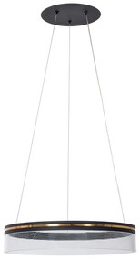 Toolight Toolight, LED závesné svietidlo 40cm APP1191-CP, čierna-zlatá, OSW-40022