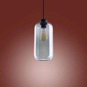 Luster na lanku MARCO 1xE27/60W/230V čierna