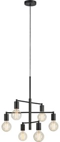 Markslöjd 108717 - Luster na lanku CIELO 6xE27/40W/230V čierna