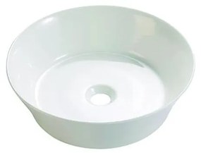 Bathco 4086 - Umývadlo na dosku VOLTA priemer 35 cm porcelán/biela