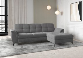 XXXLutz ROHOVÁ SEDAČKA, textil, sivá Sit & More - Sedačky - 000144013317