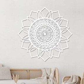 drevo zivota Drevená mandala na stenu ŠŤASTIA Farebný vzor: Biela, Priemer: 40