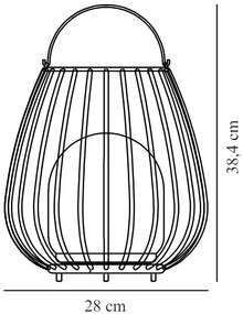 Nordlux Čierna prenosná LED lampa Jim To Go 3W 2218105003