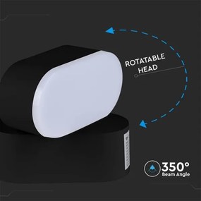 LED Vonkajšia flexibilná nástenné svietidlo LED/5W/230V 4000K IP65 čierna