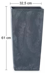Plastový kvetináč DURS325E 32,5 cm - antracit