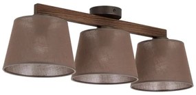 Brilagi - Prisadený luster LATTE 3xE27/15W/230V borovica/hnedá