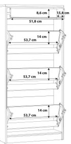 Botník KAVI dub artisan