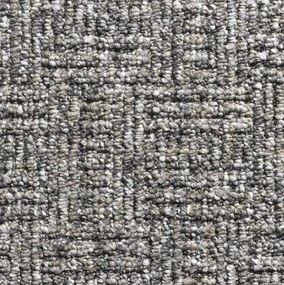 Spoltex, Metrážny koberec Optik 17 šedý, na mieru, šíře 4m,5m, šedá, filc, chodba / predsieň