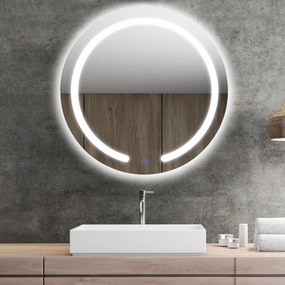 LED okrúhle zrkadlo do kúpeľne | 50 cm
