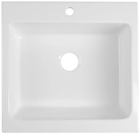 Sapho Sapho, ARYA keramický drez s otvorom pre batériu 66x62cm, biela, 50166