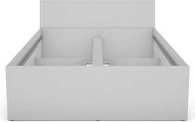 Posteľ so zásuvkami Carlos 140x200, biela