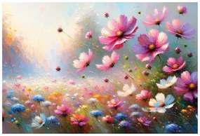 Tapeta farebné lúčne kvety v rozkvete