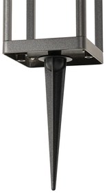 Vonkajšia stojaca lampa tmavosivá 25 cm so stmievateľným svetlom a senzorom na solár - Sonne