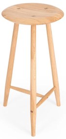 Barová stolička z dubového dreva v prírodnej farbe (výška sedadla 65 cm) Blanc – Gazzda