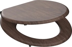 Eisl Sanitär WC sedadlo MDF Soft Close Dark Wood 80193